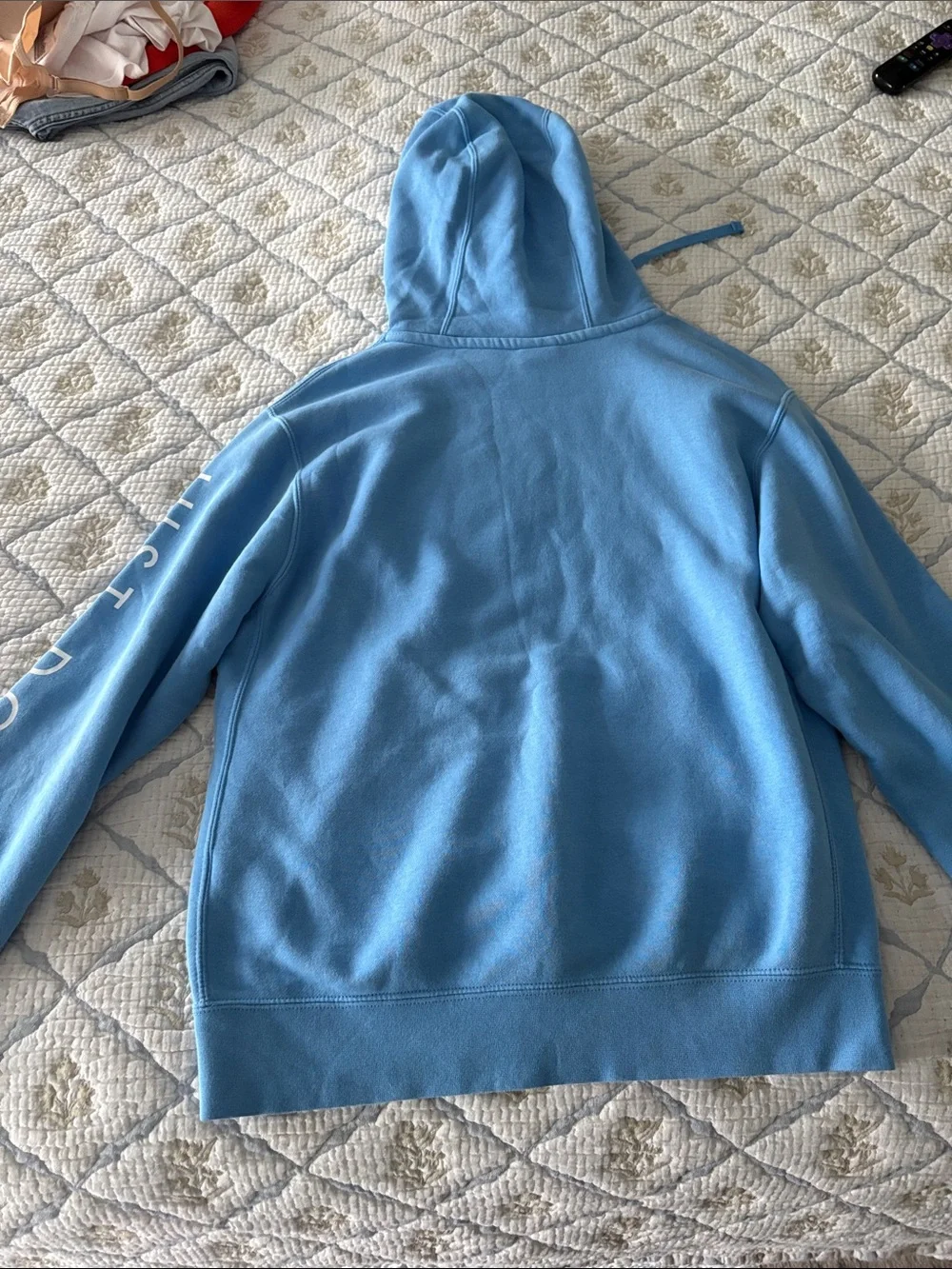 Nike Light Blue Air Crewneck Hoodie with White Logo